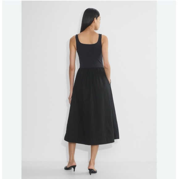 NEW Aritzia Babaton Women’s Dress Revive Dress Fit-And-Flare Cotton Midi Dress - Picture 7 of 11